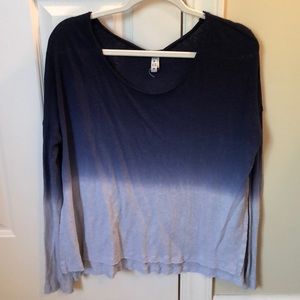 Free people tye-dye long sleeve shirt